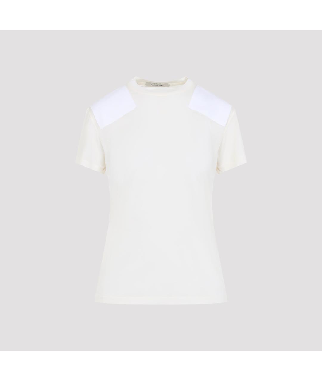 PHOEBE PHILO Бежевая хлопковая футболка, фото 2