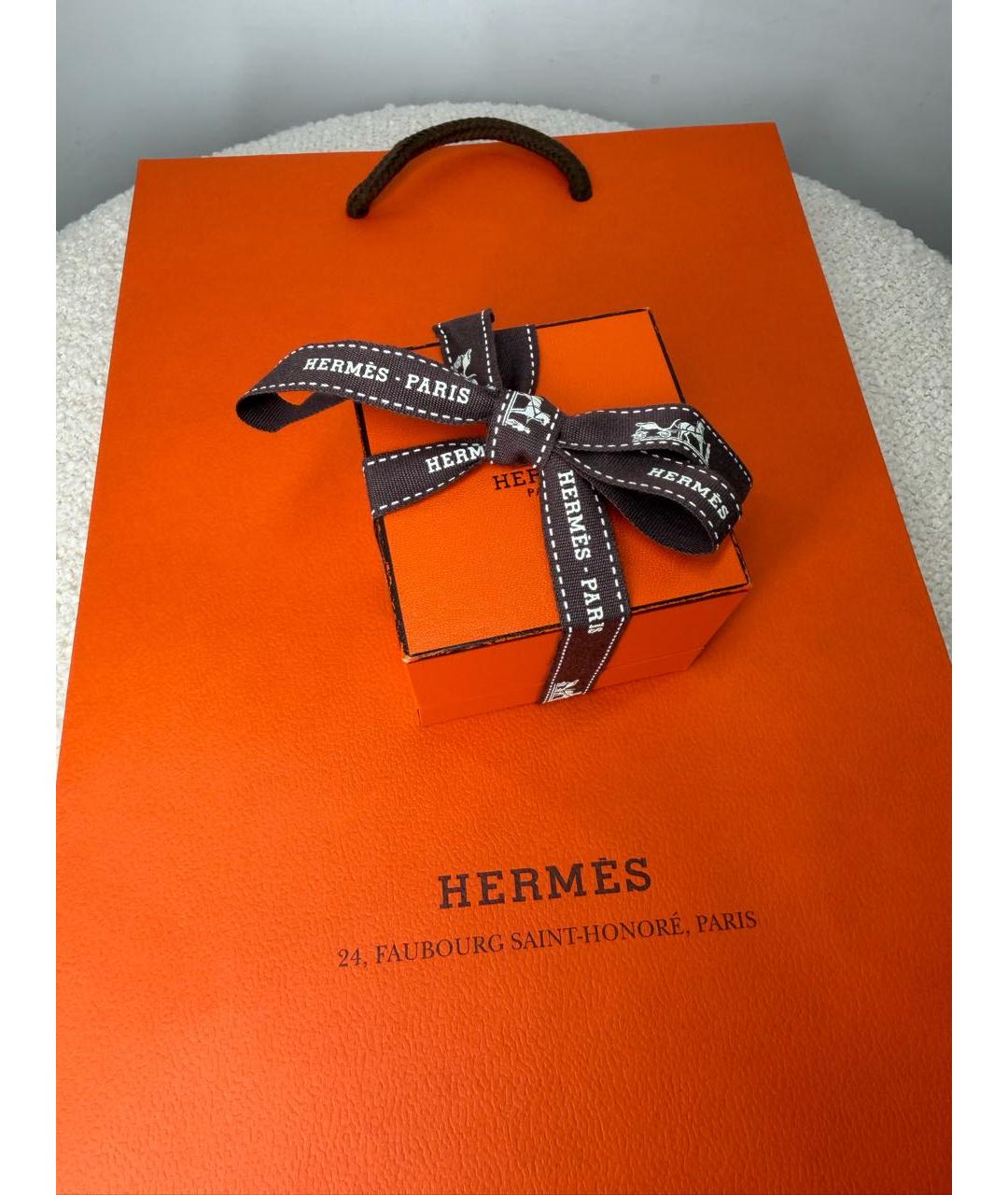 HERMES Серебряное серебряное кольцо, фото 8