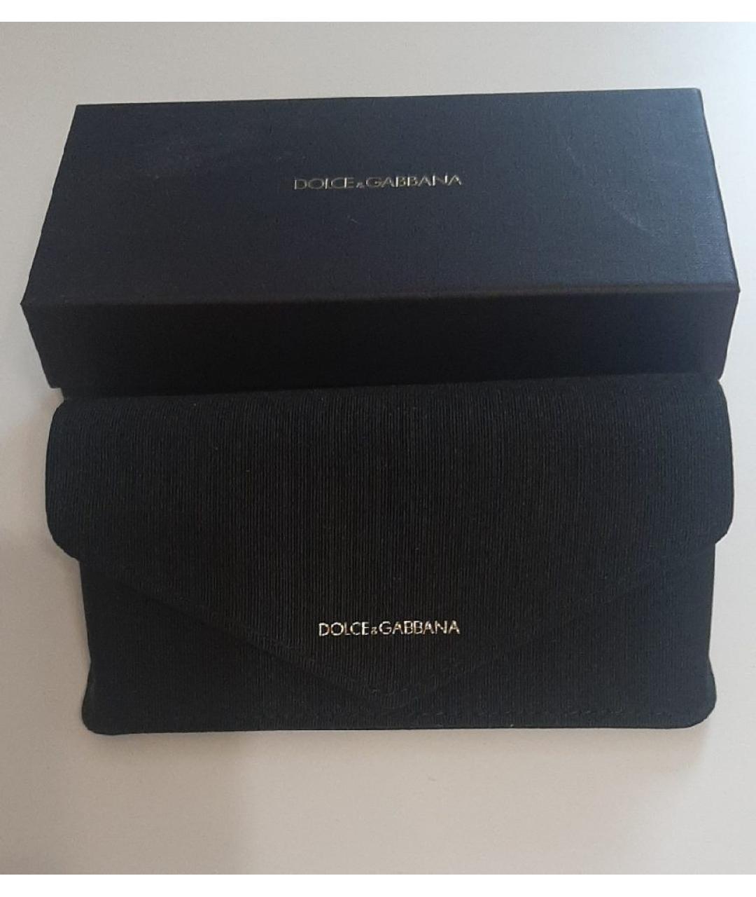 DOLCE&GABBANA Черные пластиковые солнцезащитные очки, фото 4