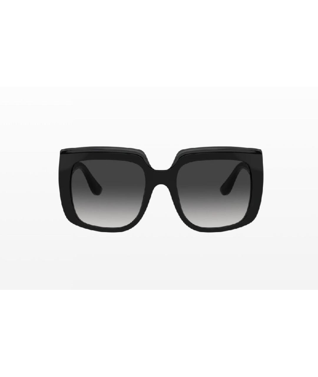 DOLCE&GABBANA Черные пластиковые солнцезащитные очки, фото 1