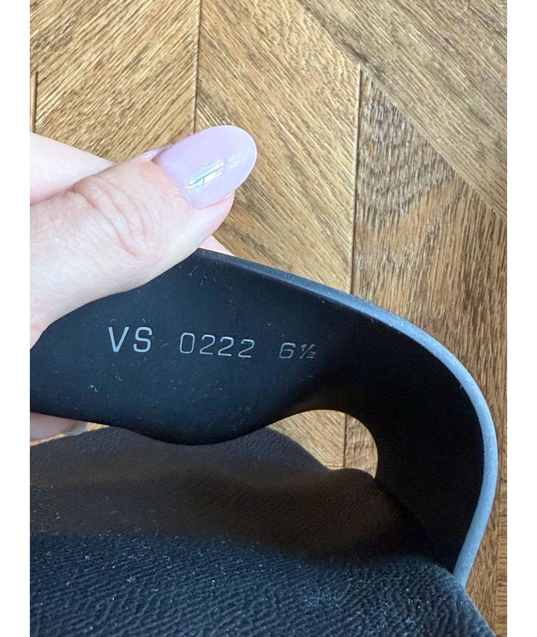 LOUIS VUITTON Черные шлепанцы, фото 5