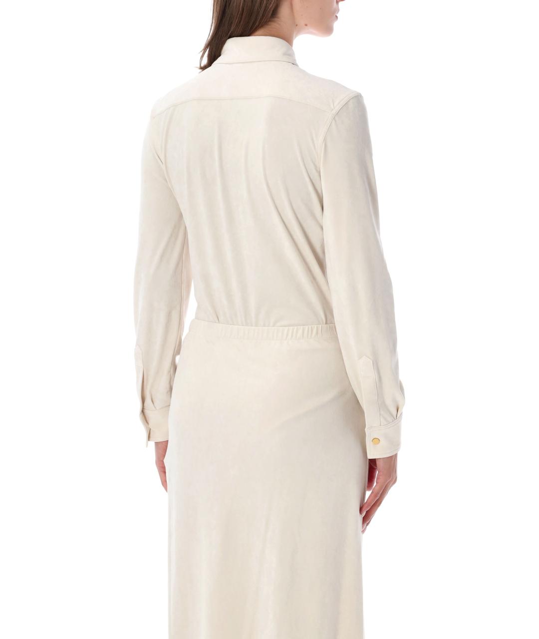 ALBERTA FERRETTI Бежевое хлопковое боди, фото 2
