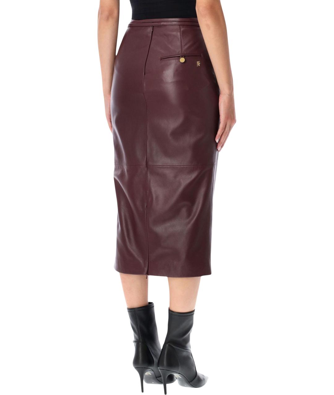 ALBERTA FERRETTI Коричневая юбка миди, фото 2