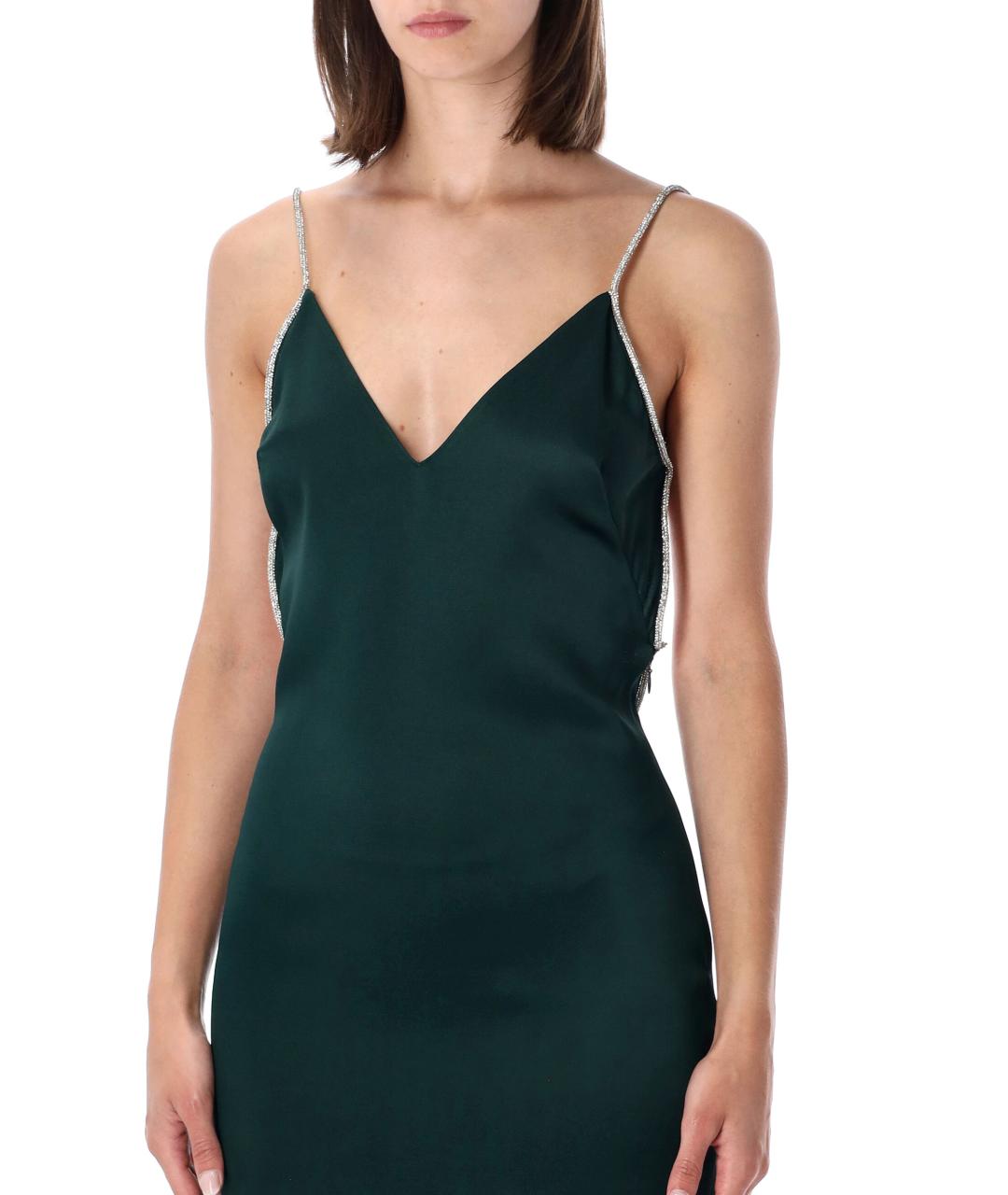 TOM FORD Зеленое ацетатное вечернее платье, фото 3