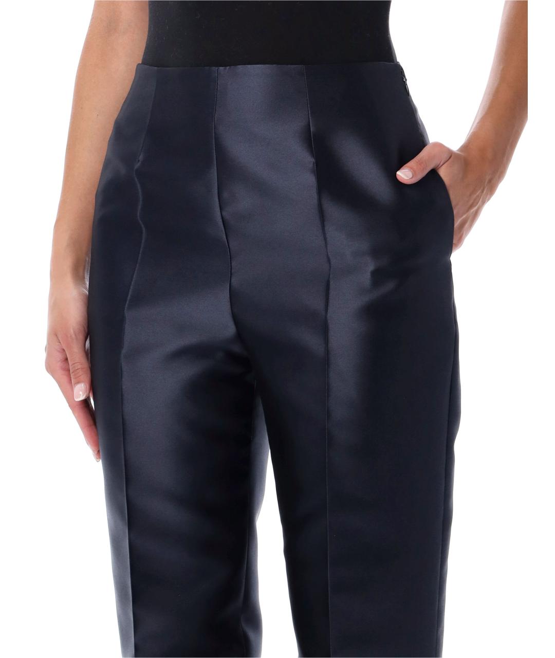 ALBERTA FERRETTI Синие прямые брюки, фото 3