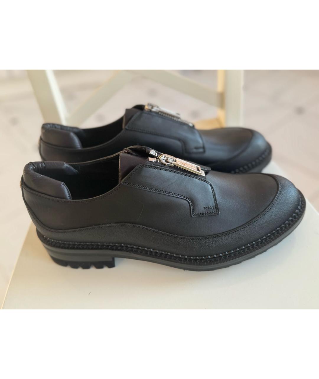 DSQUARED2 Черные кожаные туфли, фото 6