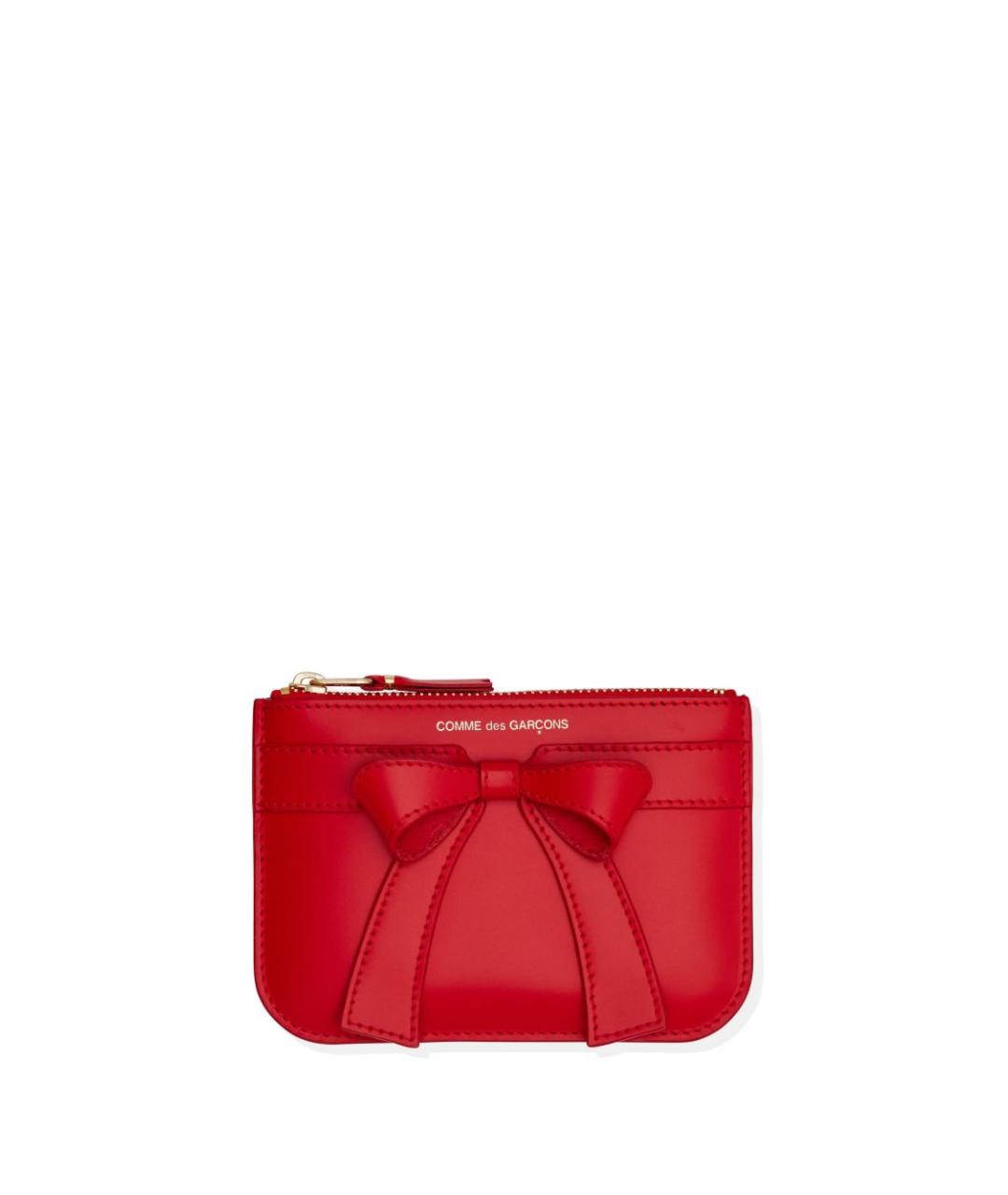 COMME DES GARÇONS WALLET Красный кожаный кошелек, фото 3