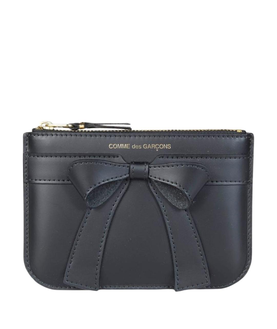 COMME DES GARÇONS WALLET Черный кожаный кошелек, фото 1