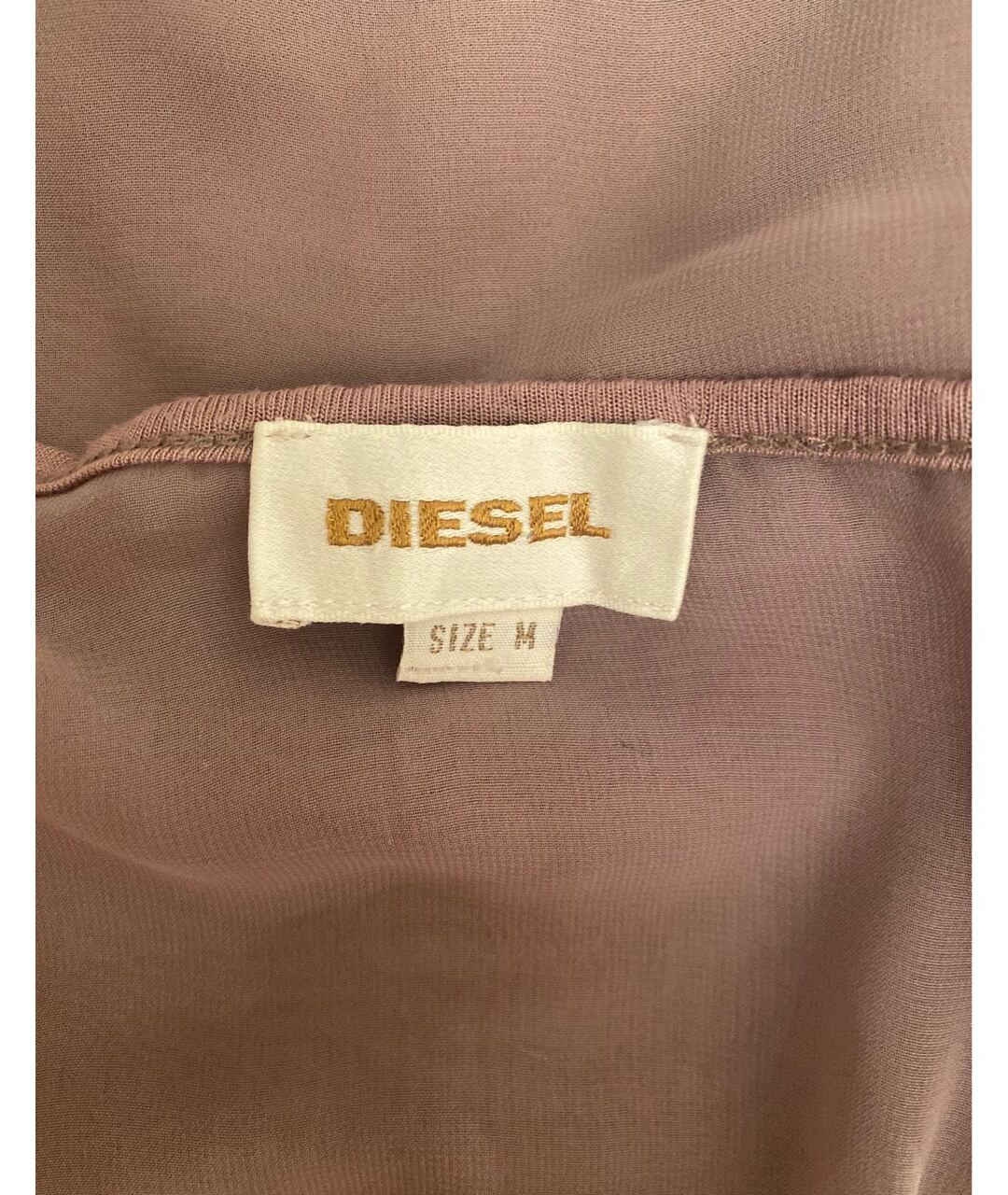 DIESEL Коричневая вискозная майка, фото 3
