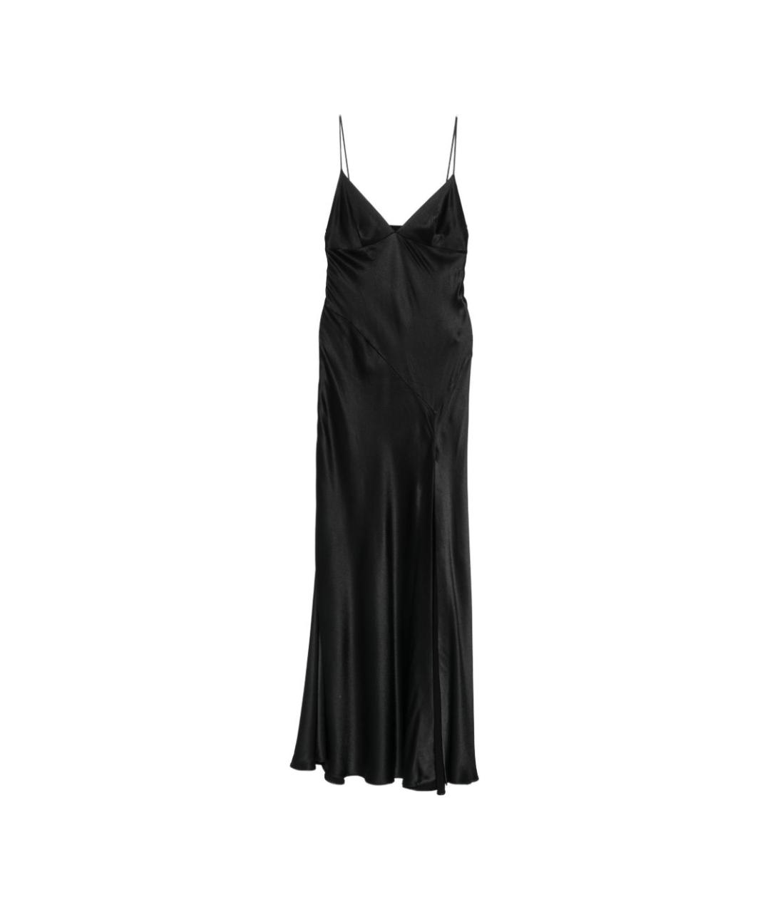 ALBERTA FERRETTI Черное вискозное вечернее платье, фото 1