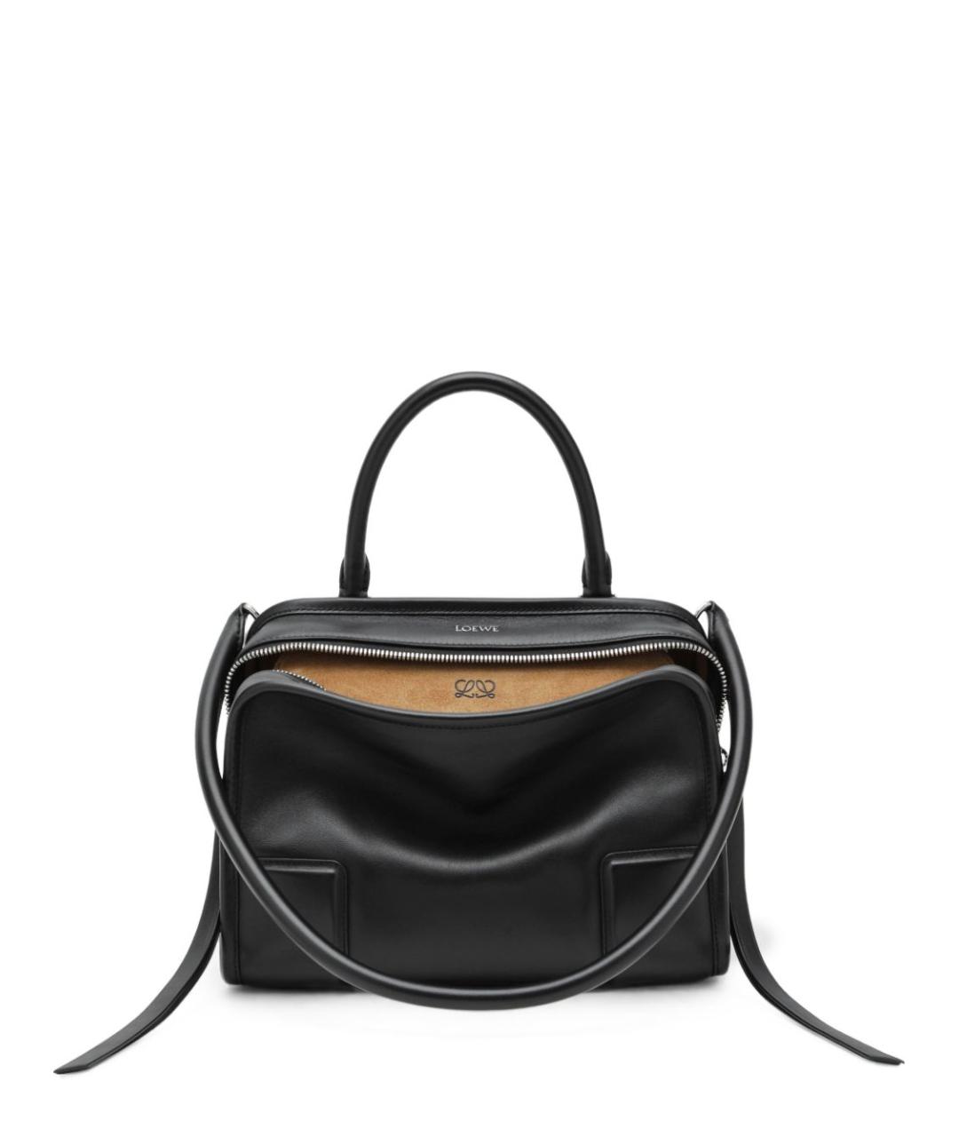 LOEWE Черная кожаная сумка тоут, фото 1