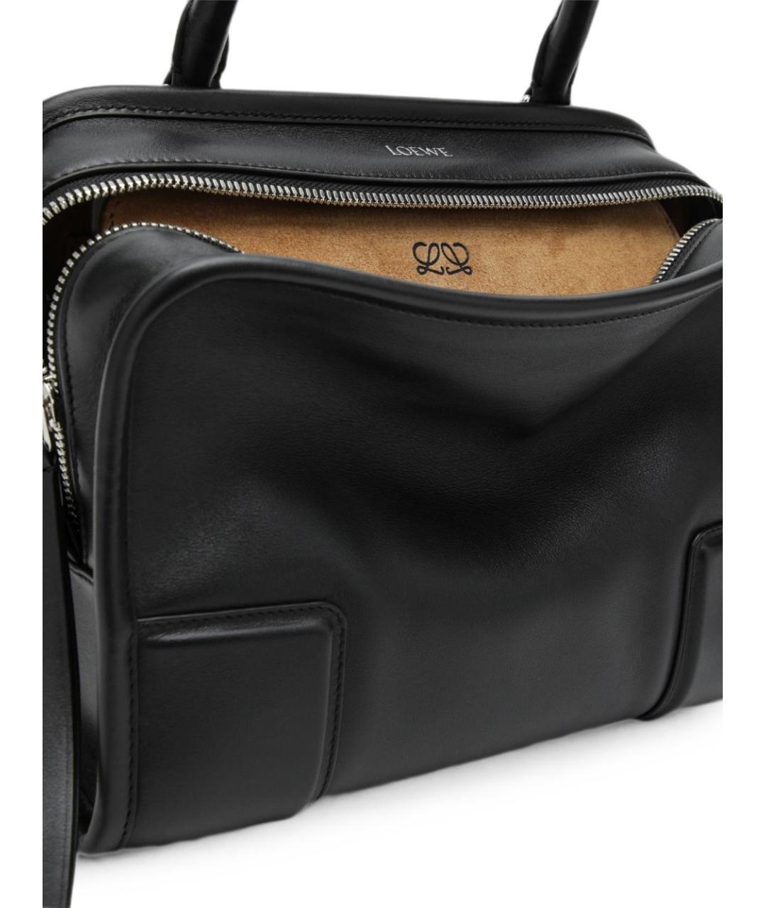 LOEWE Черная кожаная сумка тоут, фото 3