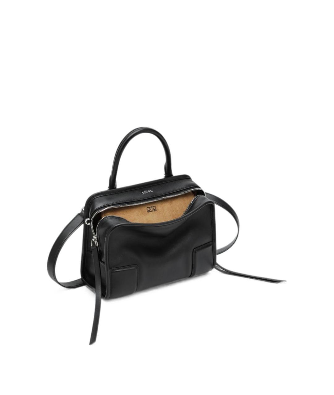 LOEWE Черная кожаная сумка тоут, фото 4