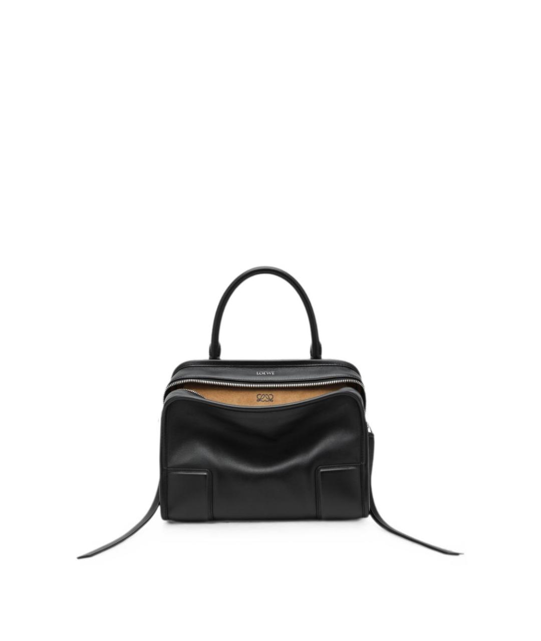 LOEWE Черная кожаная сумка тоут, фото 5
