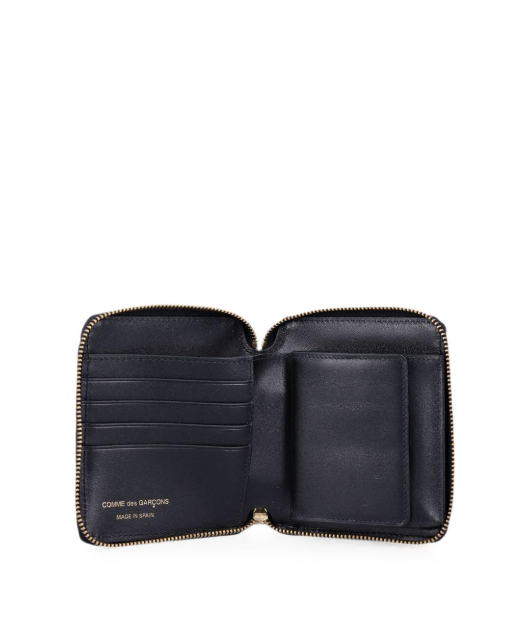 COMME DES GARÇONS WALLET Черный кожаный кошелек, фото 2