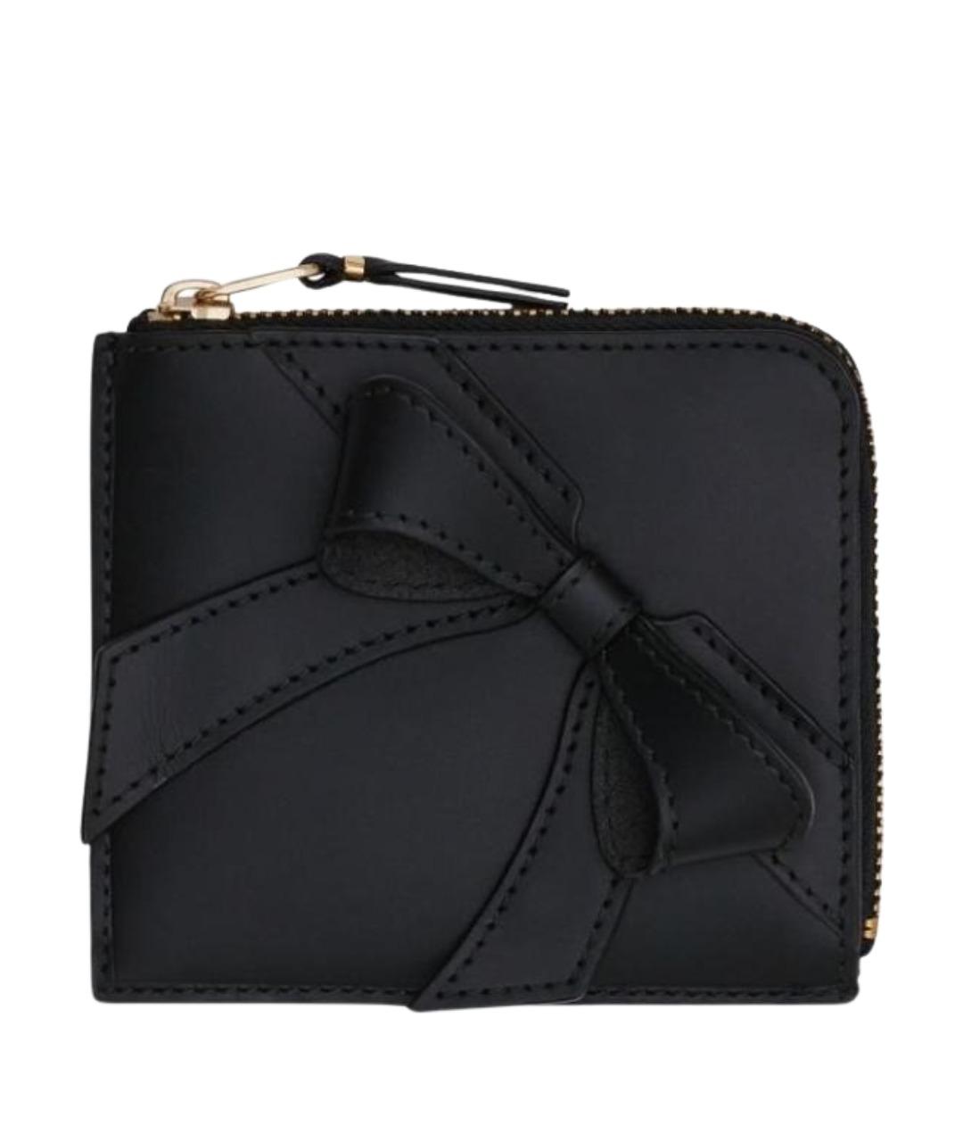 COMME DES GARÇONS WALLET Черный кожаный кошелек, фото 1