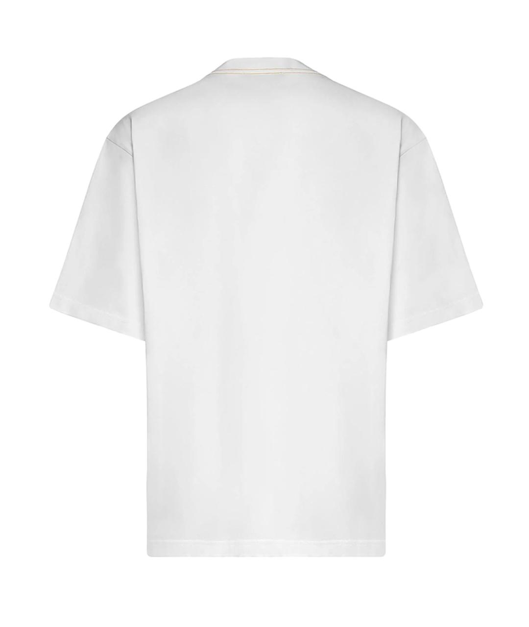 JACQUEMUS Белая хлопковая футболка, фото 2