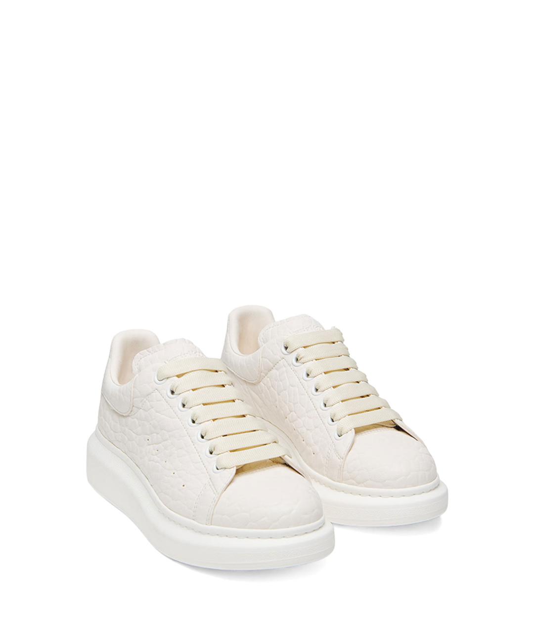ALEXANDER MCQUEEN Белые кожаные кроссовки, фото 2