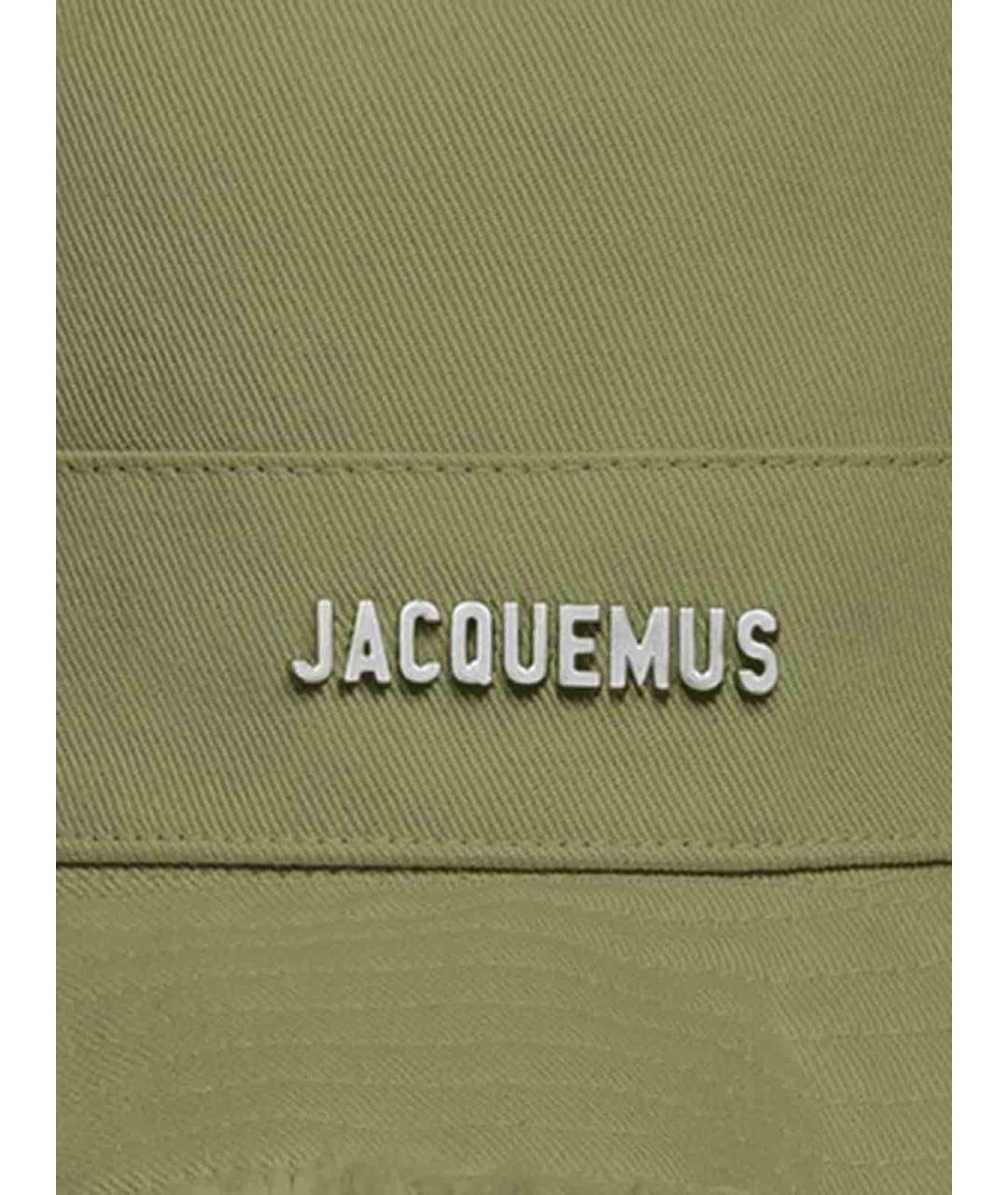 JACQUEMUS Зеленая хлопковая панама, фото 2