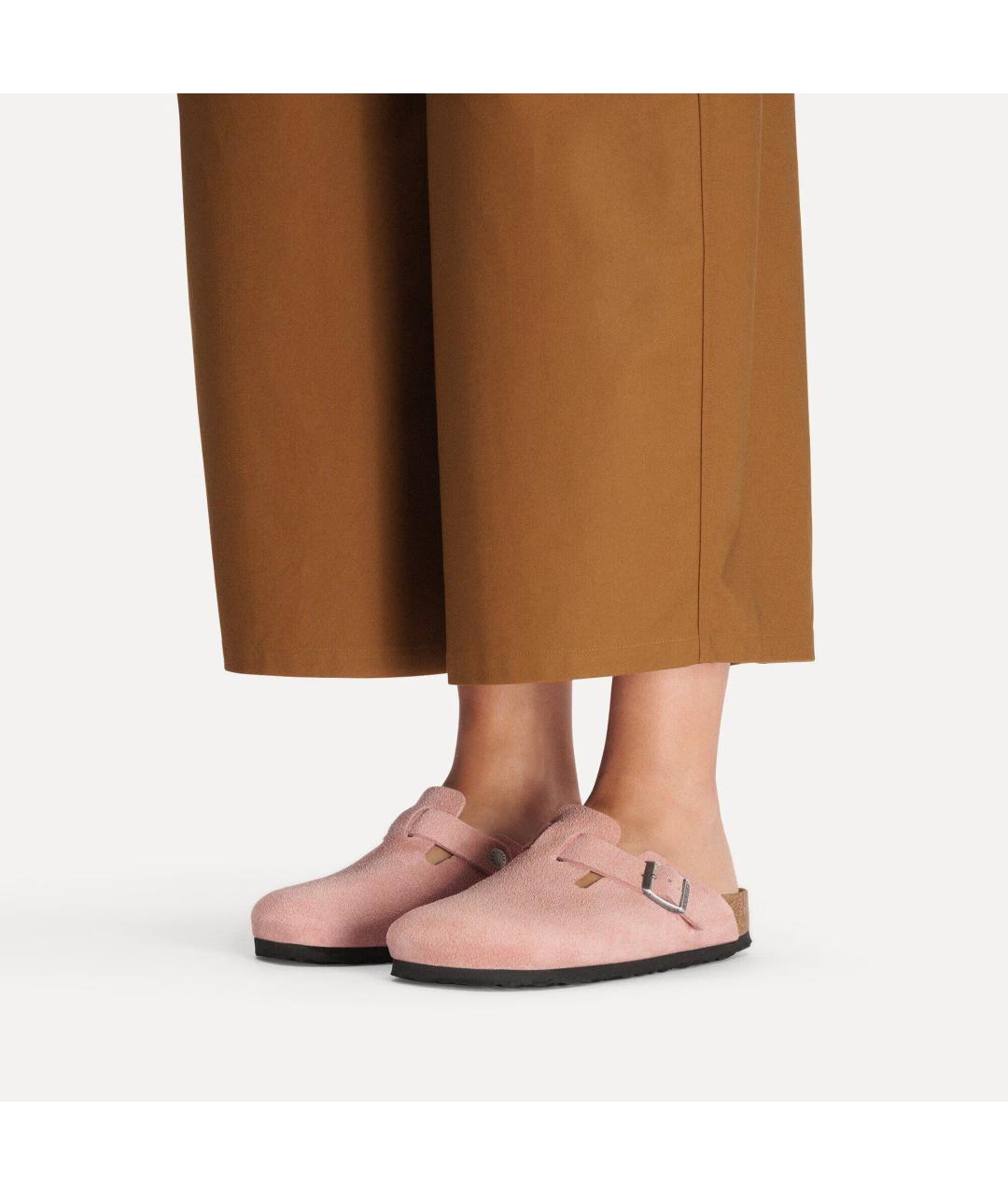 BIRKENSTOCK Розовые замшевые сабо, фото 9