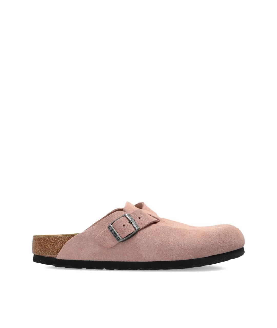 BIRKENSTOCK Розовые замшевые сабо, фото 8