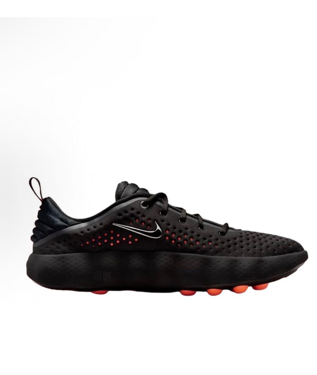 NIKE Черные синтетические низкие кроссовки / кеды, фото 2