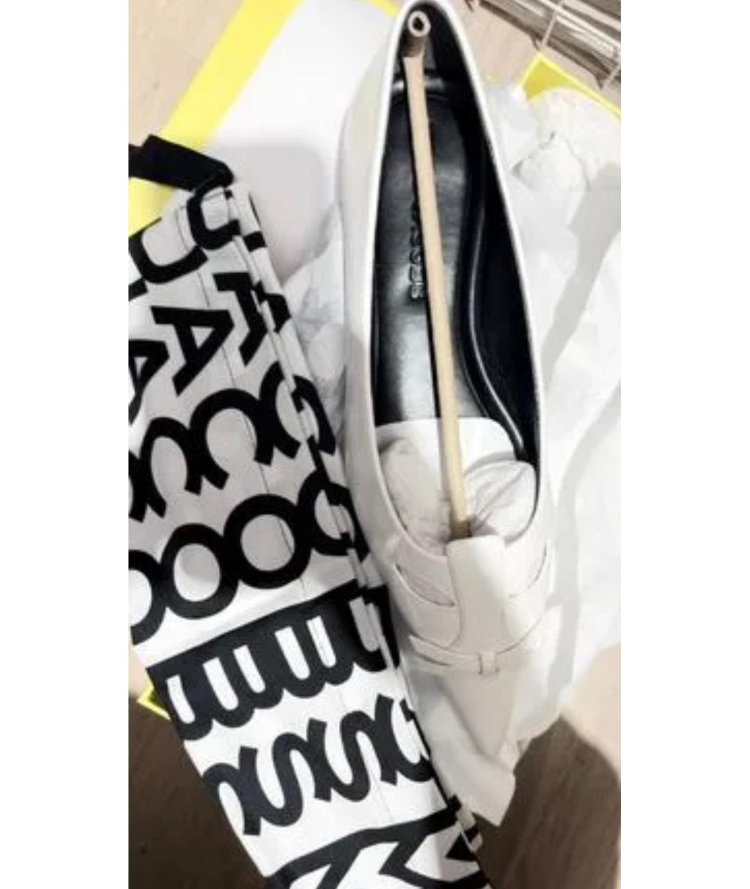 MARC JACOBS Белые балетки из лакированной кожи, фото 3