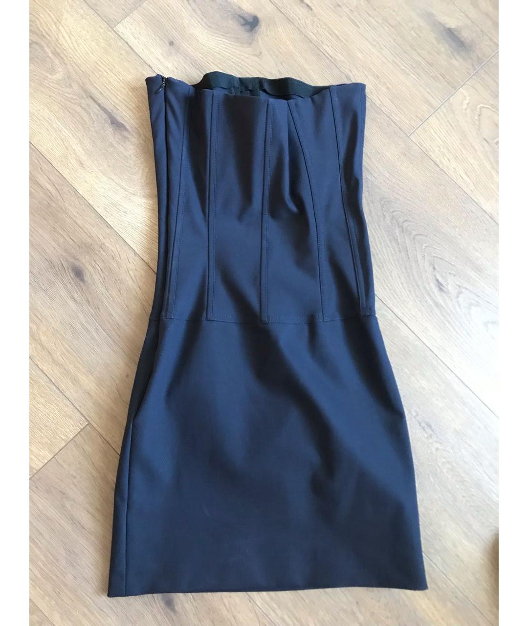 STELLA MCCARTNEY Черное хлопко-эластановое коктейльное платье, фото 2