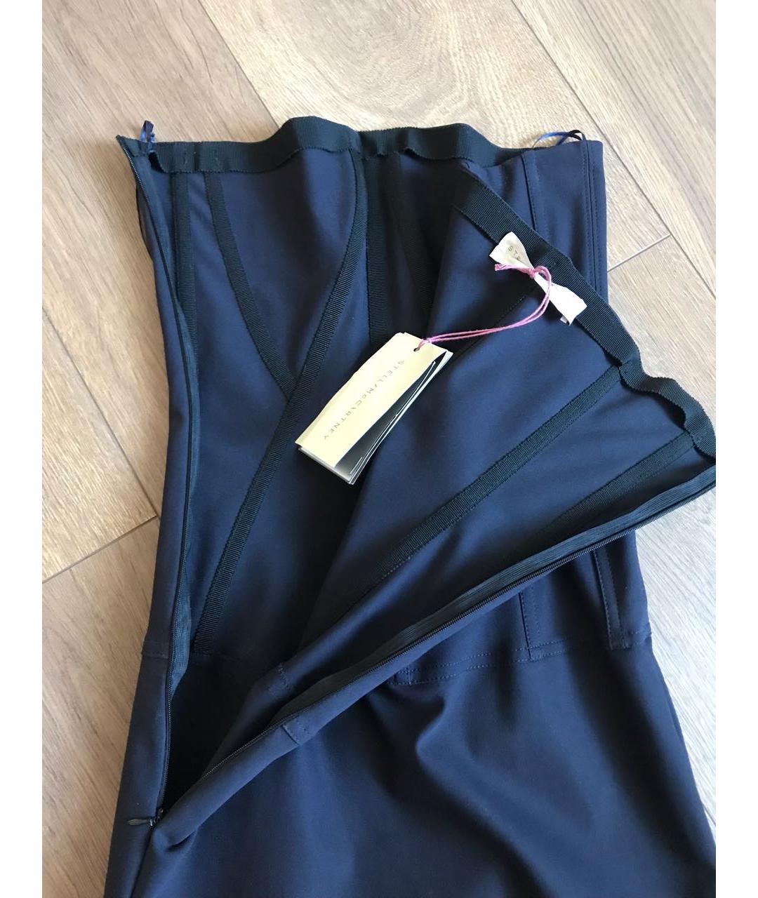 STELLA MCCARTNEY Черное хлопко-эластановое коктейльное платье, фото 3