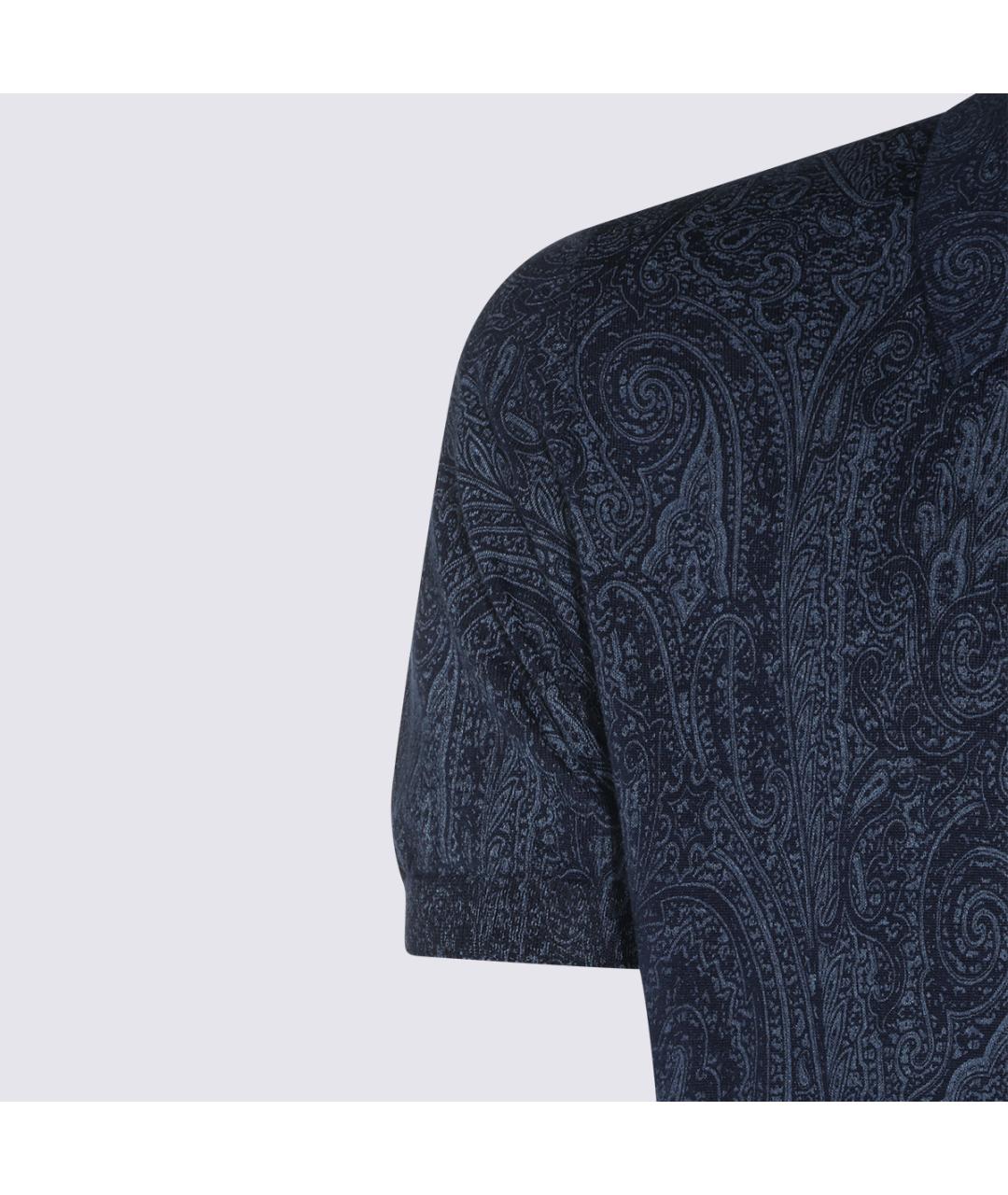 ETRO Темно-синяя футболка, фото 3