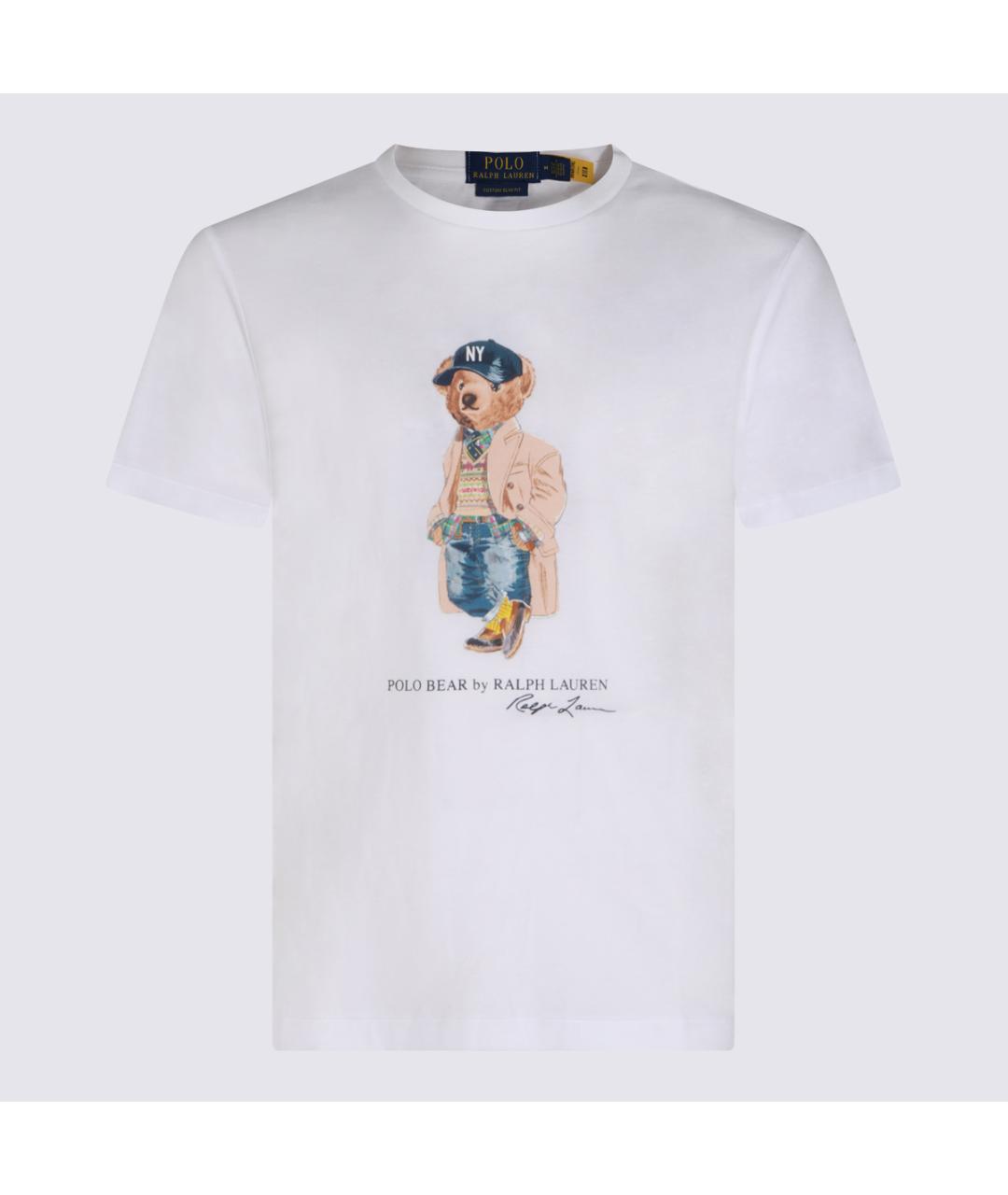 POLO RALPH LAUREN Белая хлопковая футболка, фото 4