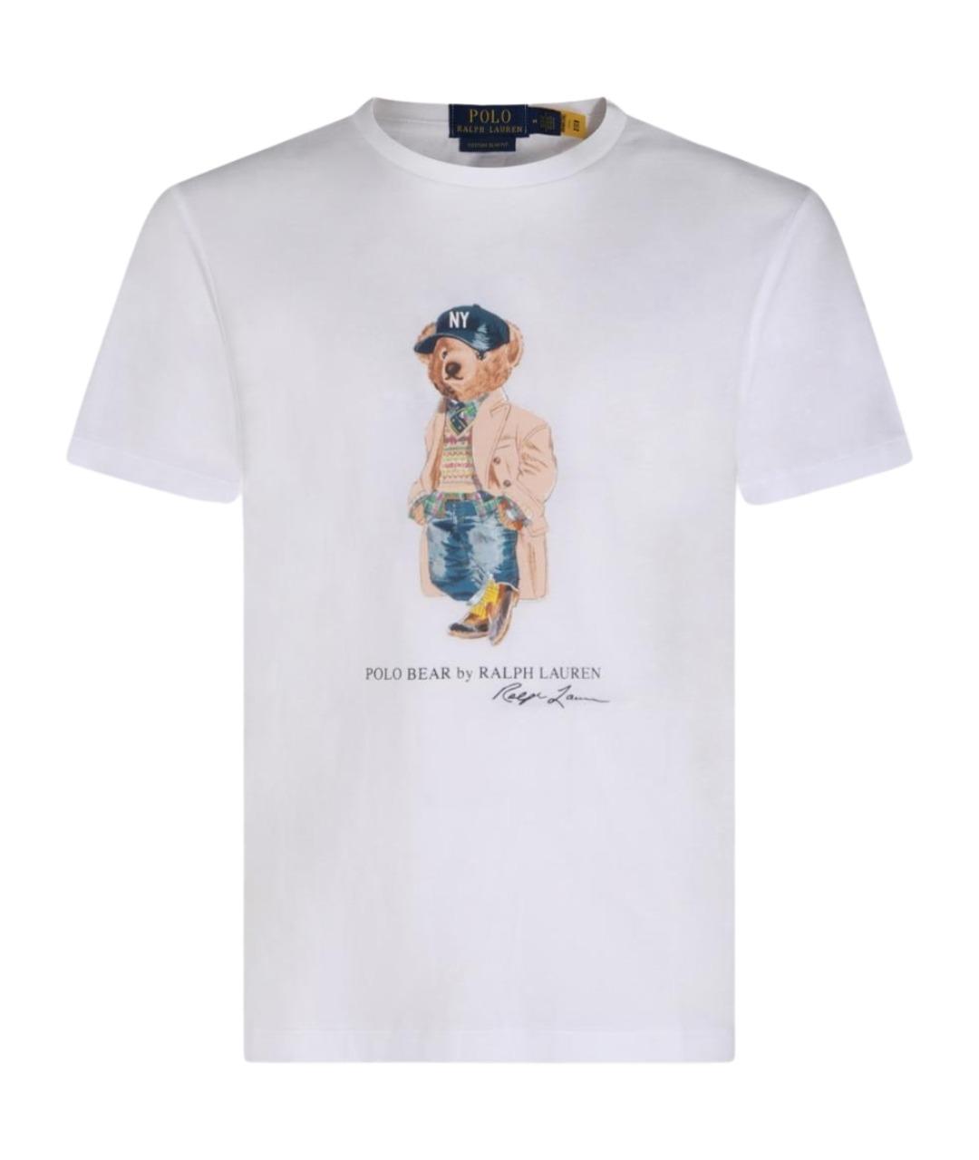POLO RALPH LAUREN Белая хлопковая футболка, фото 1