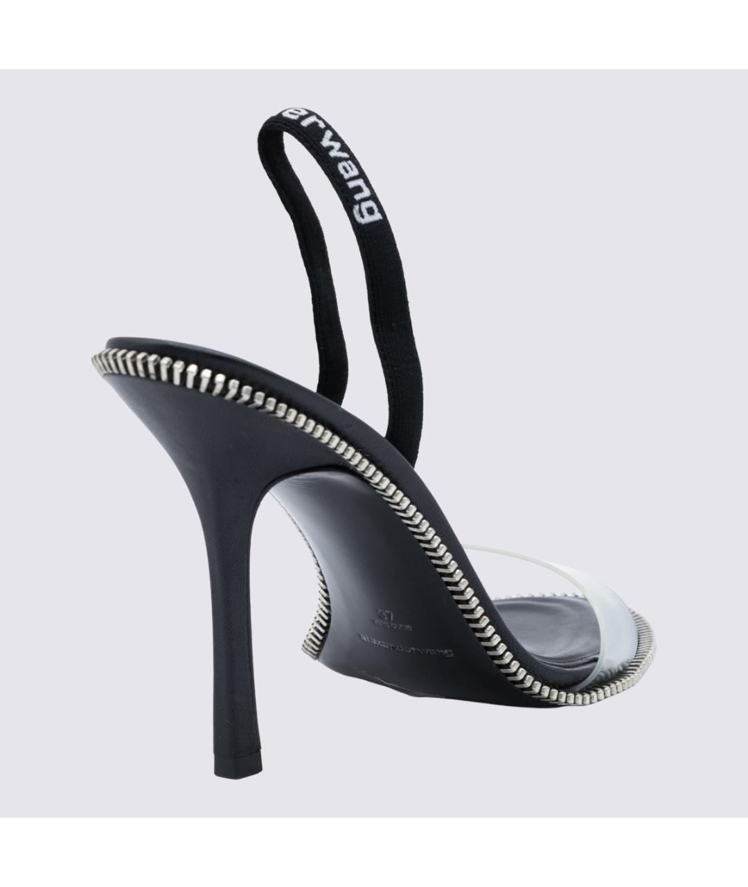 ALEXANDER WANG Черные кожаные босоножки, фото 3