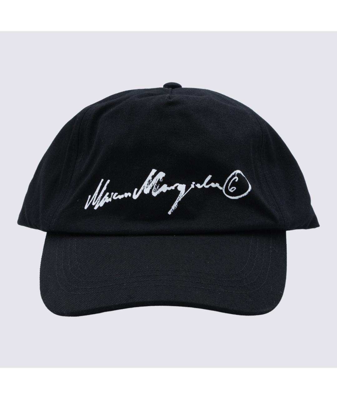 MM6 MAISON MARGIELA Черная хлопковая кепка/бейсболка, фото 4