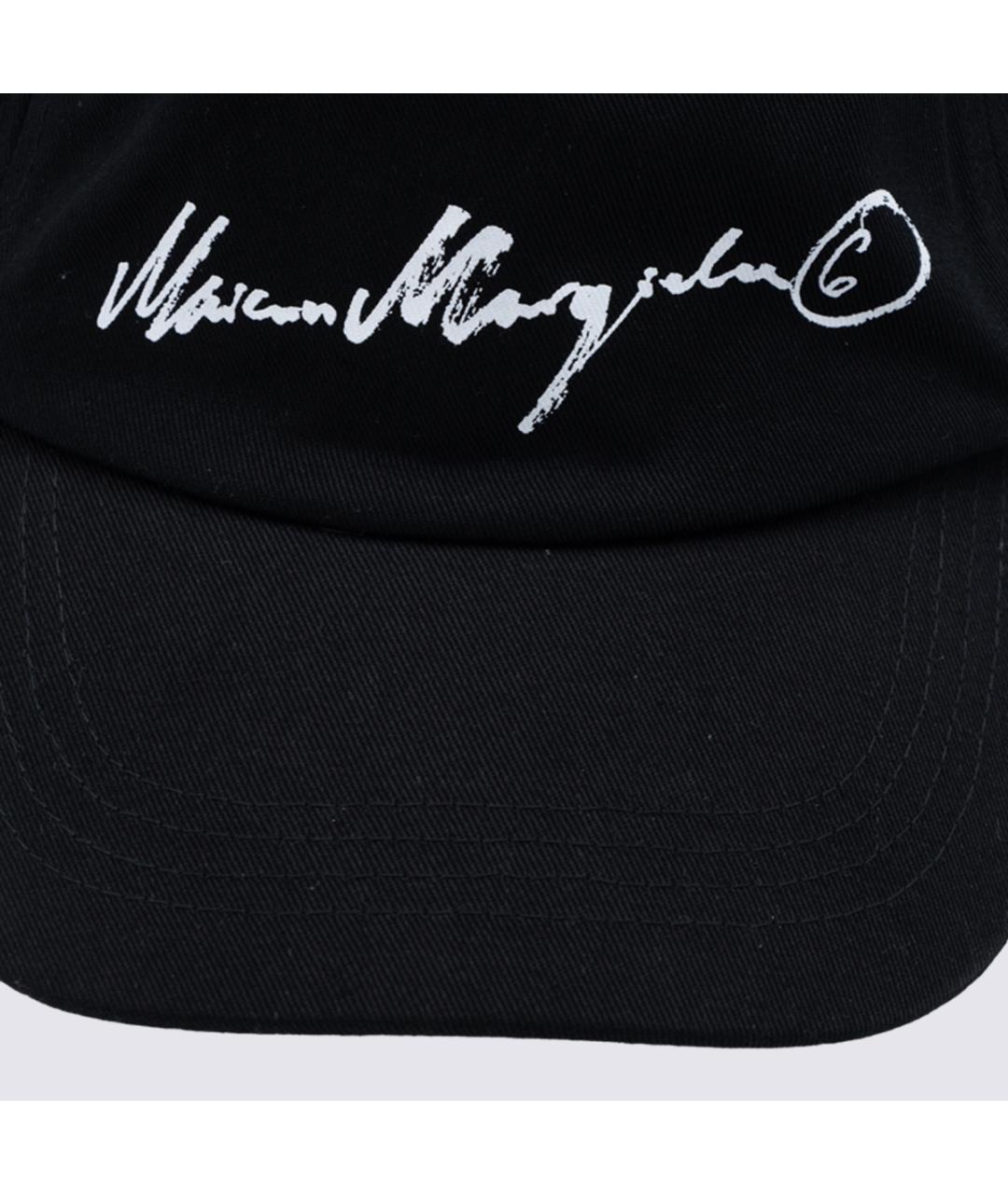 MM6 MAISON MARGIELA Черная хлопковая кепка/бейсболка, фото 2