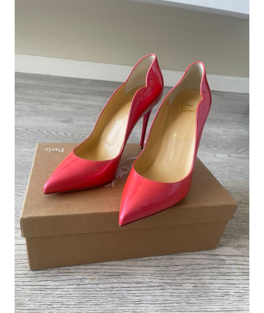 CHRISTIAN LOUBOUTIN Розовые туфли из лакированной кожи, фото 2