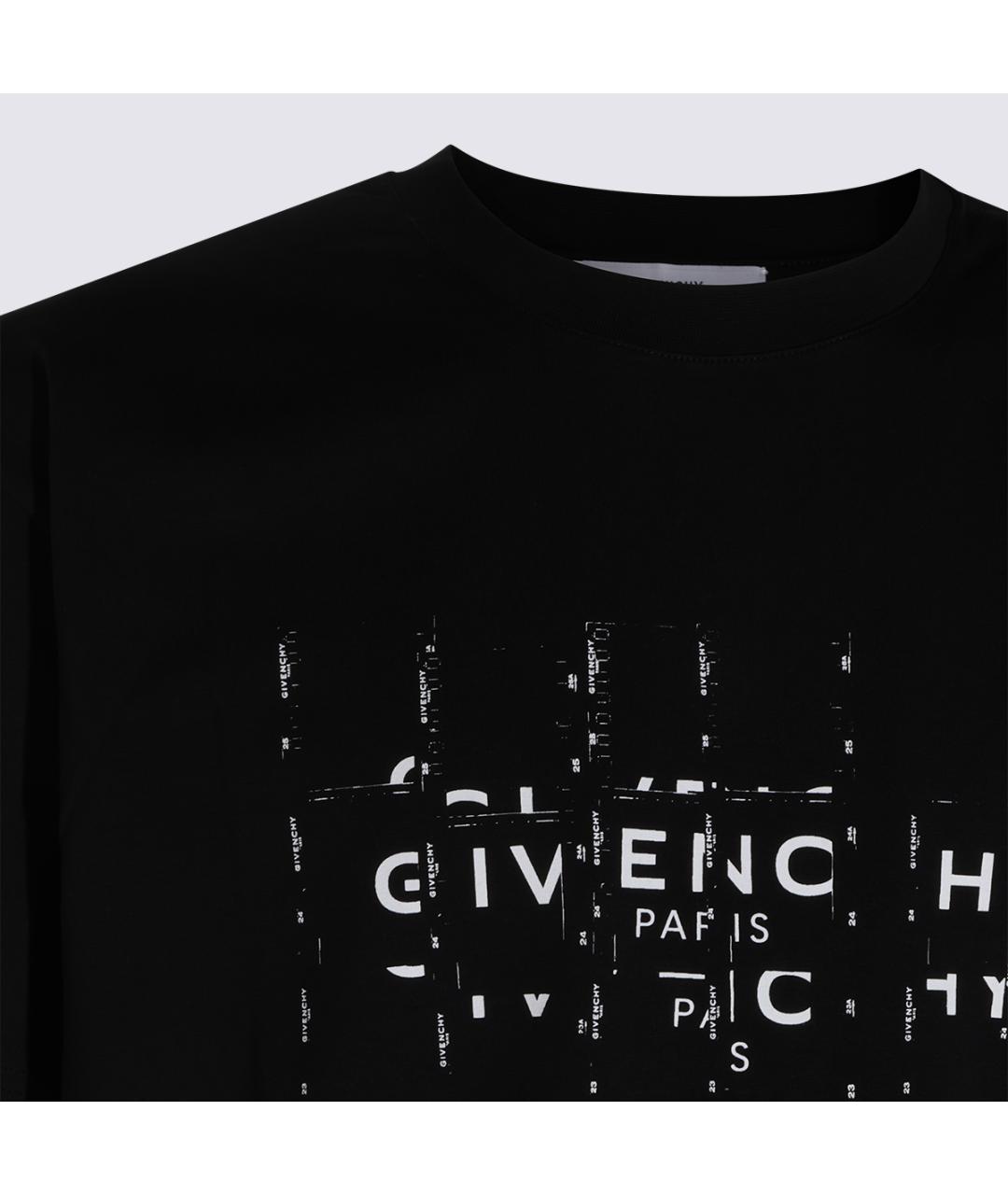 GIVENCHY Черная хлопковая футболка, фото 3