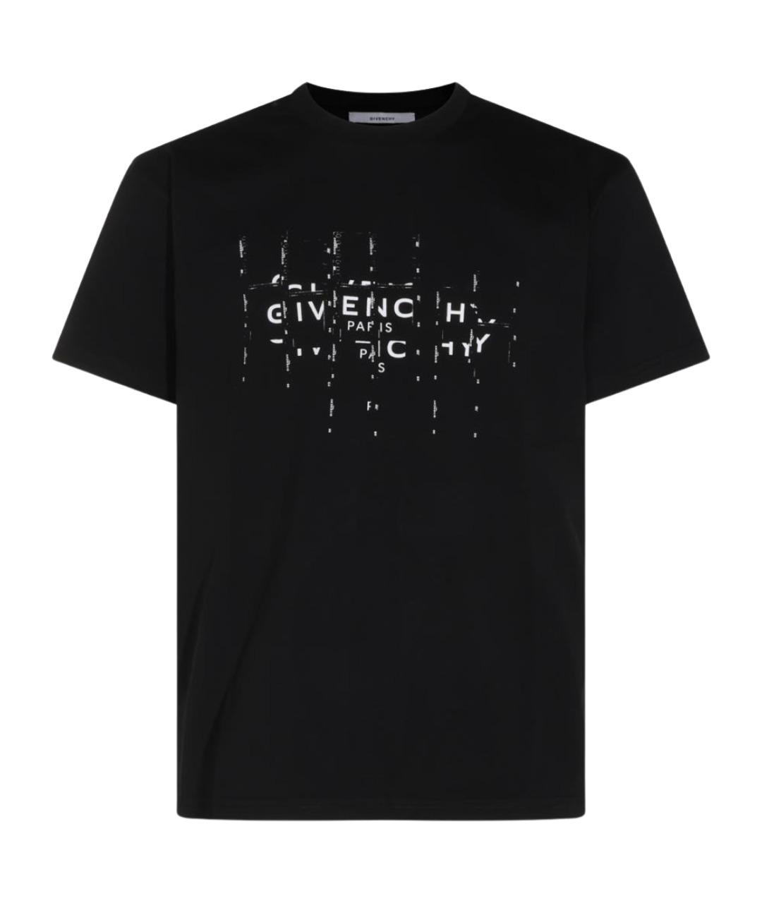 GIVENCHY Черная хлопковая футболка, фото 1