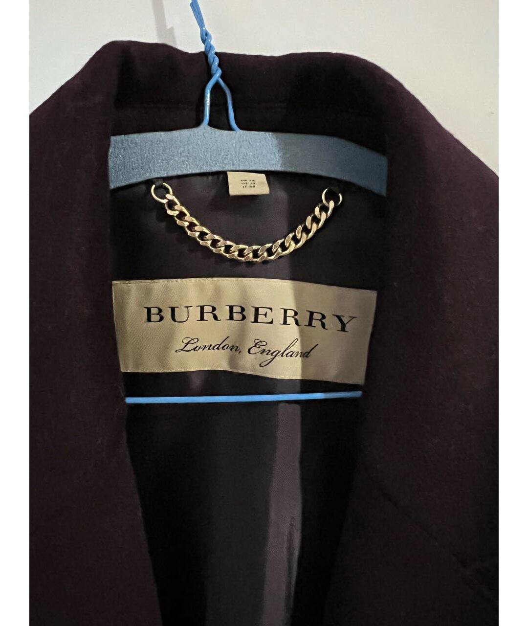 BURBERRY Фиолетовое кашемировое пальто, фото 3