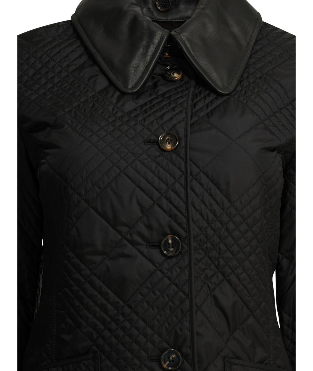 BURBERRY Черная полиамидовая куртка, фото 3