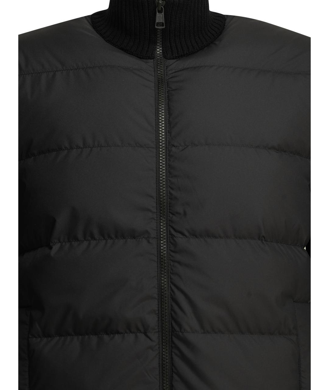 MONCLER Черный шерстяной кардиган, фото 3