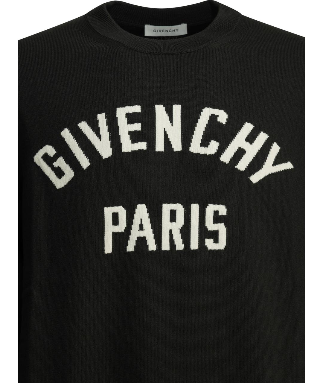 GIVENCHY Черный хлопковый джемпер / свитер, фото 3