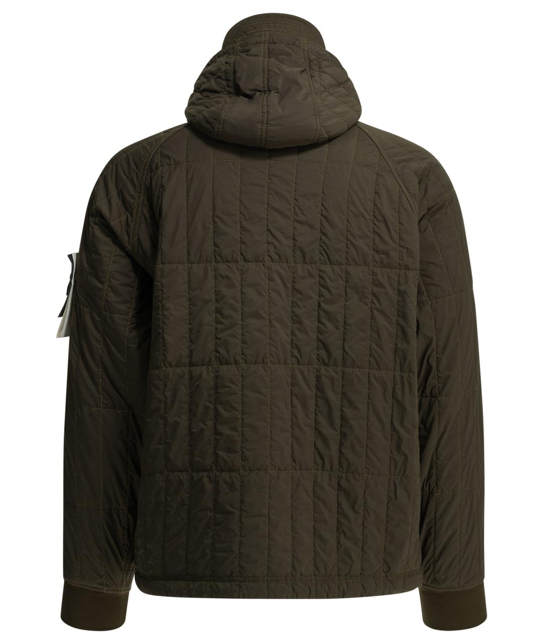 STONE ISLAND Коричневая нейлоновая куртка, фото 2