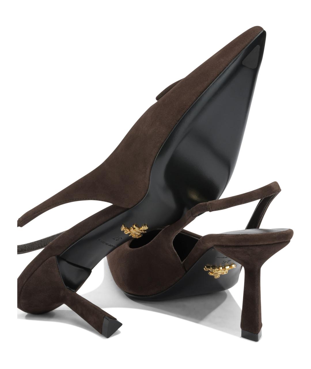 PRADA Коричневые замшевые туфли, фото 5