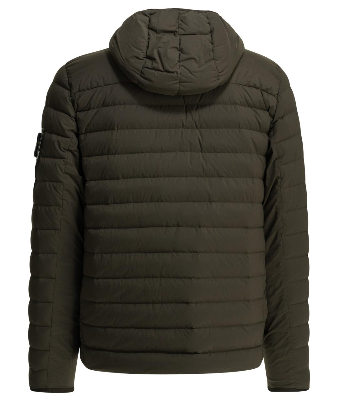 STONE ISLAND Коричневая полиамидовая куртка, фото 2