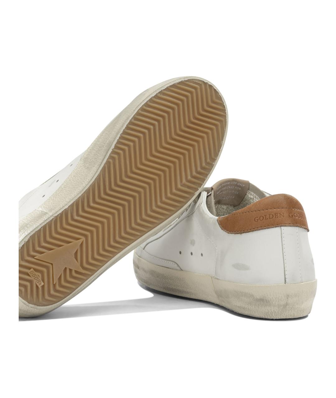 GOLDEN GOOSE Белые кожаные кеды, фото 5