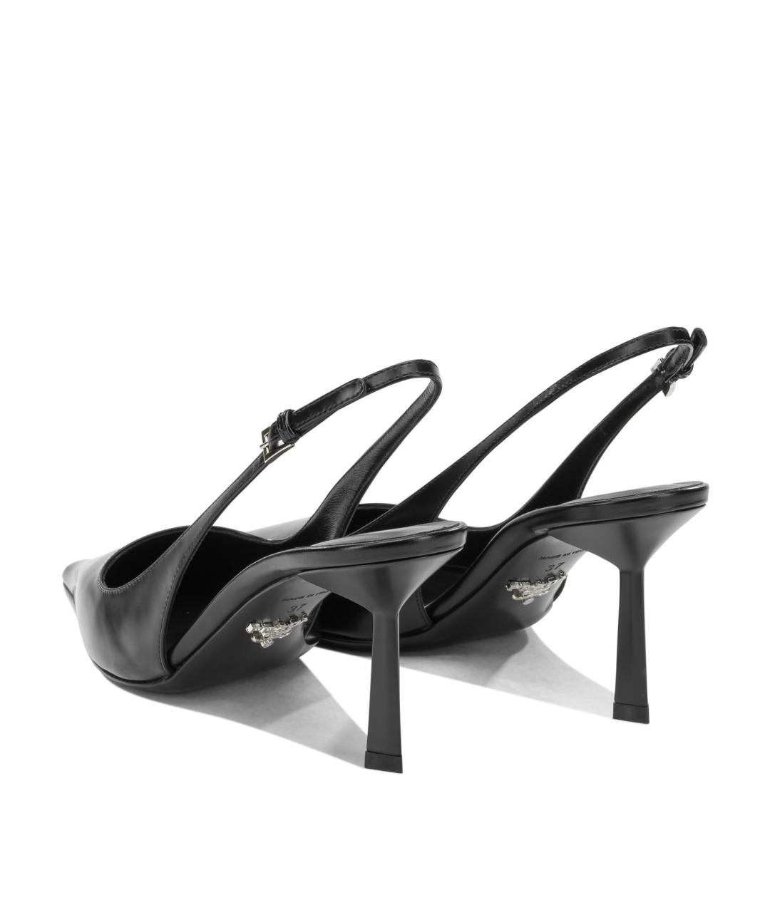 PRADA Черные кожаные туфли, фото 4