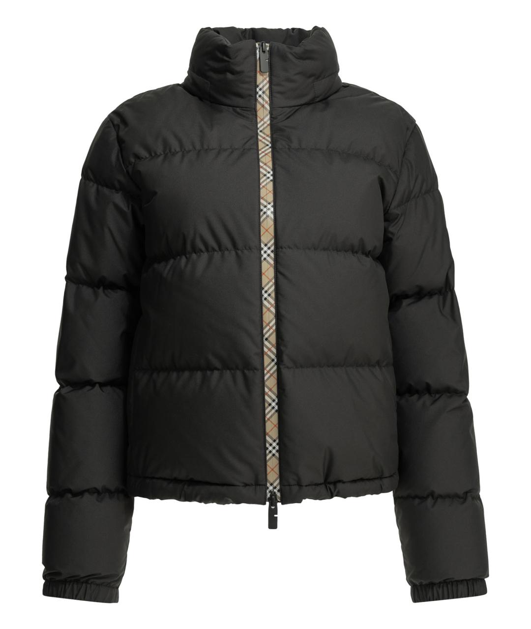 BURBERRY Черная полиэстеровая куртка, фото 1