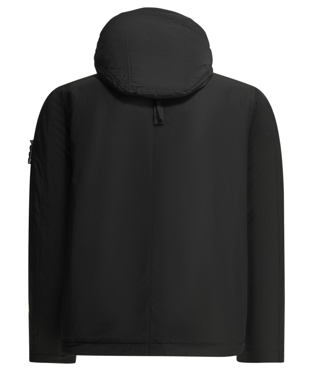 STONE ISLAND Черная полиэстеровая куртка, фото 2
