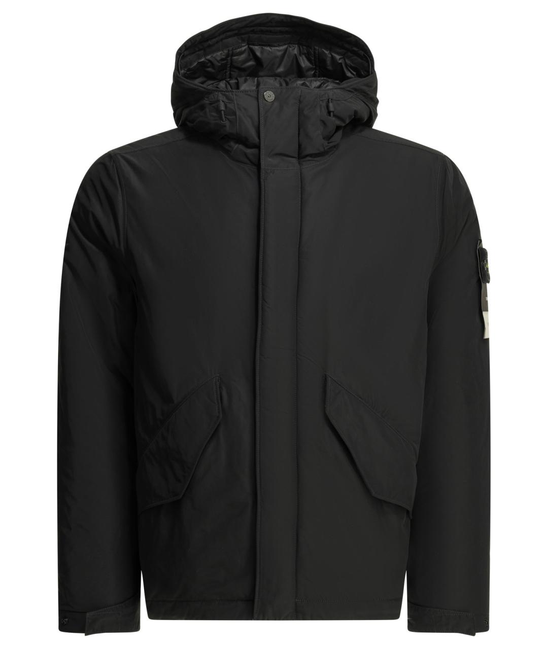 STONE ISLAND Черная полиэстеровая куртка, фото 1